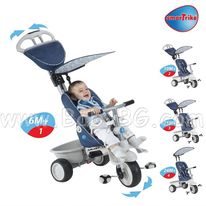 Smart Trike - �������� Recliner 4 � 1 � ����� Jeans